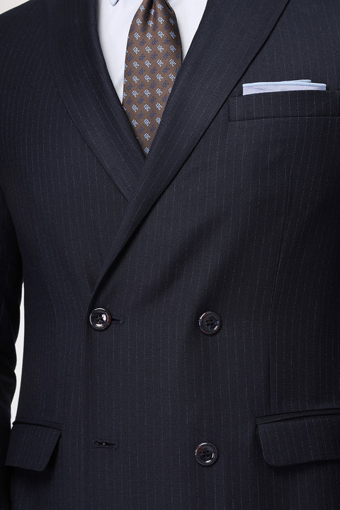 Slim Fit Suit Dark Blue