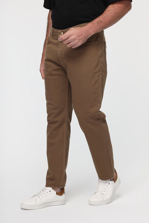 Regular Fit Trousers Jeans Beige