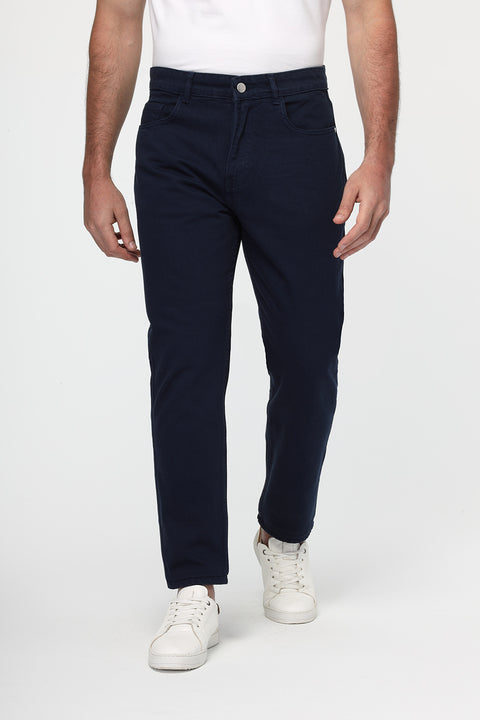 Regular Fit Trousers Jeans Dark Blue