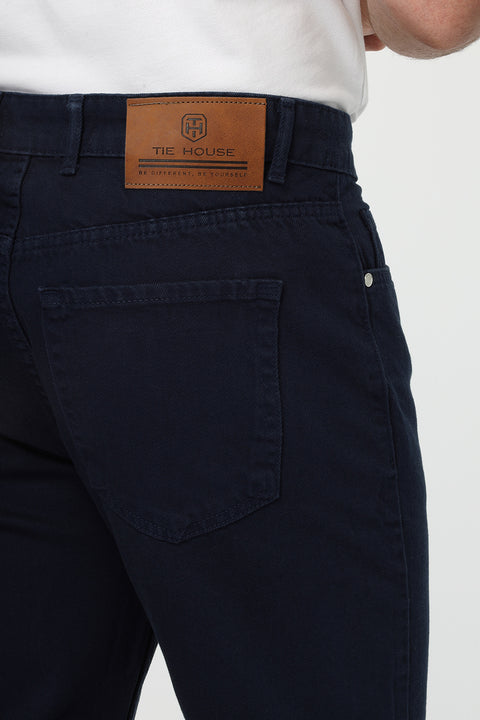Regular Fit Trousers Jeans Dark Blue