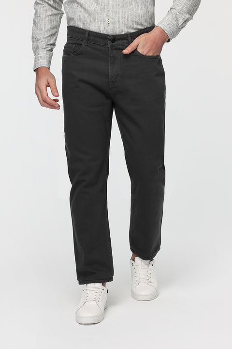 Regular Fit Trousers Jeans Gray