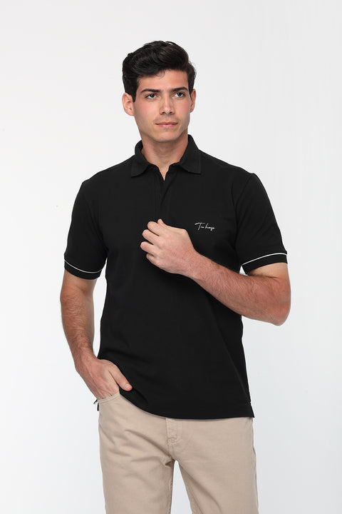 Polo Shirt Regular Fit Black