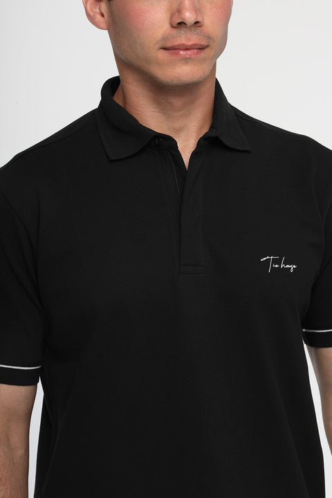 Polo Shirt Regular Fit Black