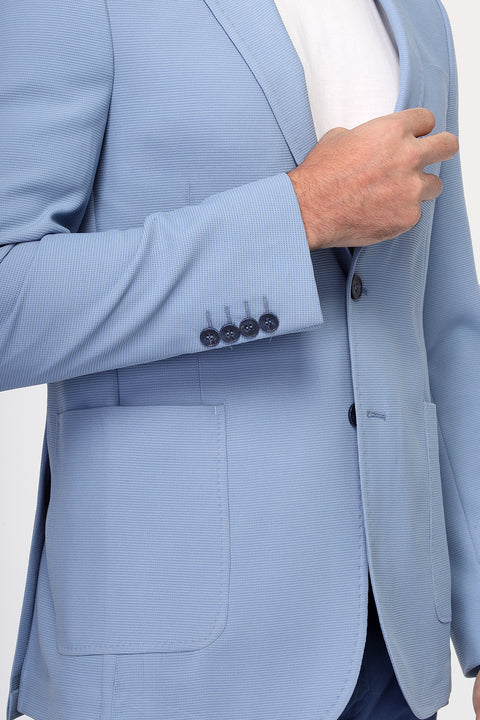 Slim Fit Blazer Light Blue