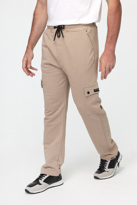 Cargo Sweat Pants Beige
