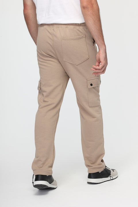 Cargo Sweat Pants Beige