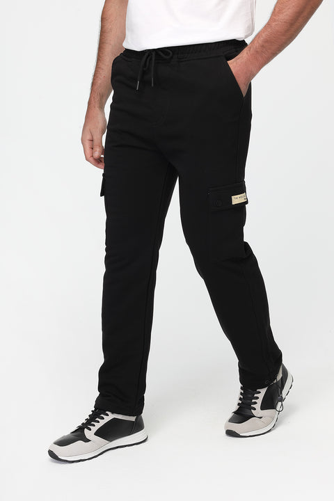 Cargo Sweat Pants Black