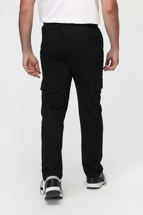 Cargo Sweat Pants Black
