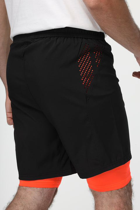 Regular Fit Sports Short Black