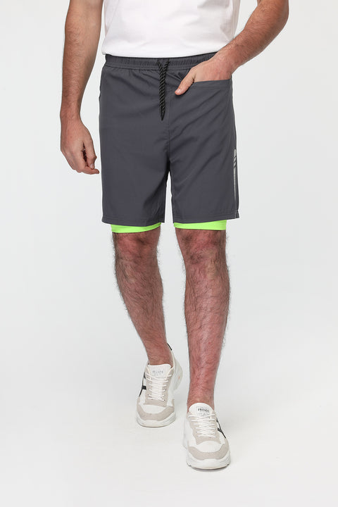 Regular Fit Sports Short Gray