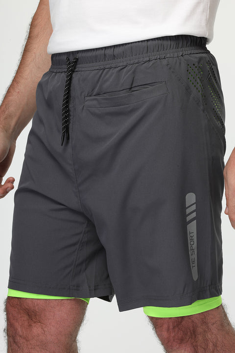 Regular Fit Sports Short Gray