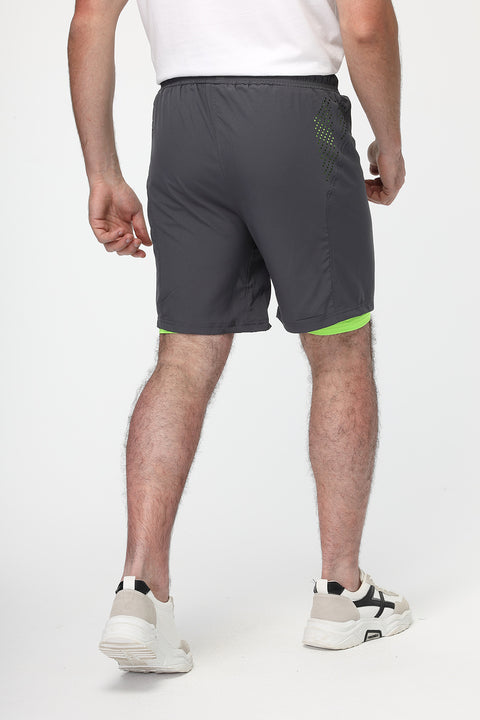 Regular Fit Sports Short Gray