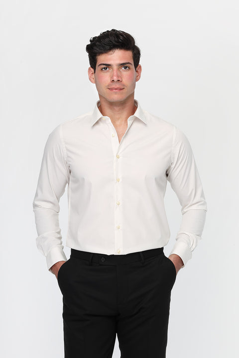 Classic Shirt  Slim Fit Off White