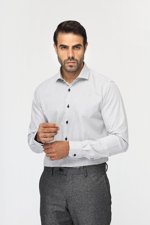 Slim Fit Shirt Light Gray