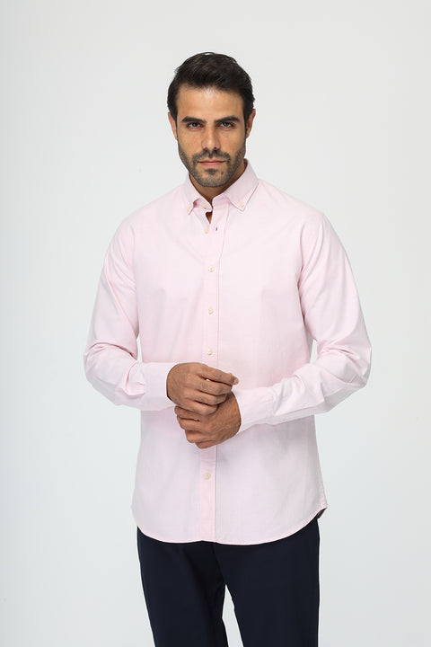 New Fit Shirt Oxford Rose 100% cotton