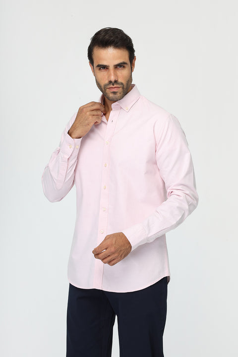 New Fit Shirt Oxford Rose 100% cotton