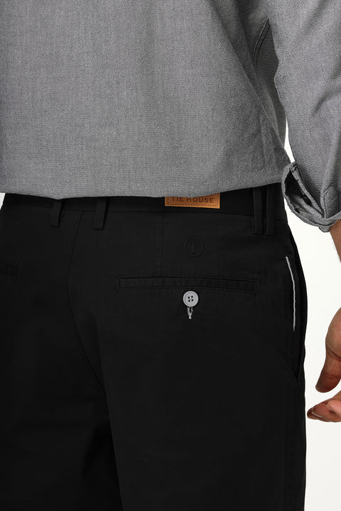 Regular Fit Chino Black