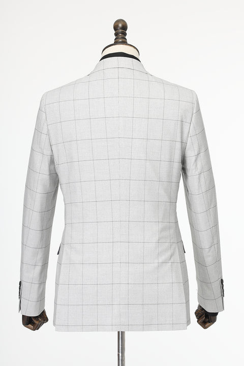 Slim Fit Suit Light Gray