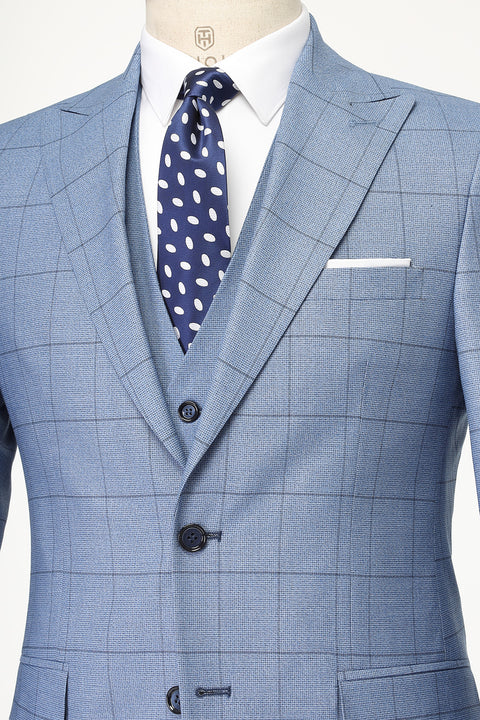 Slim Fit Suit Light Blue