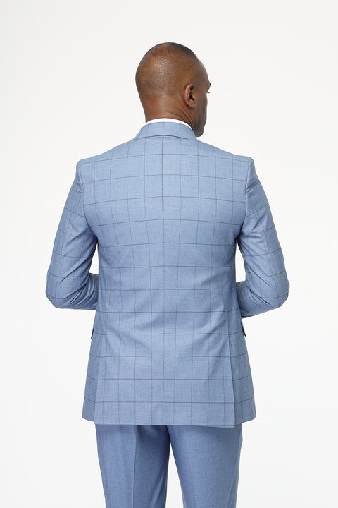 Slim Fit Suit Light Blue