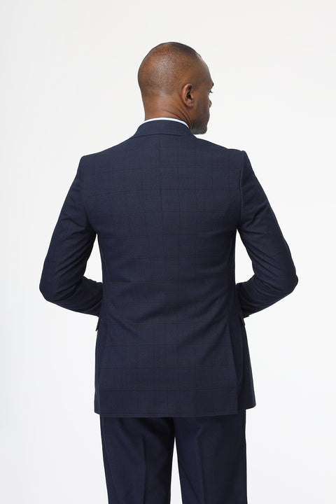 Slim Fit Suit Dark Blue
