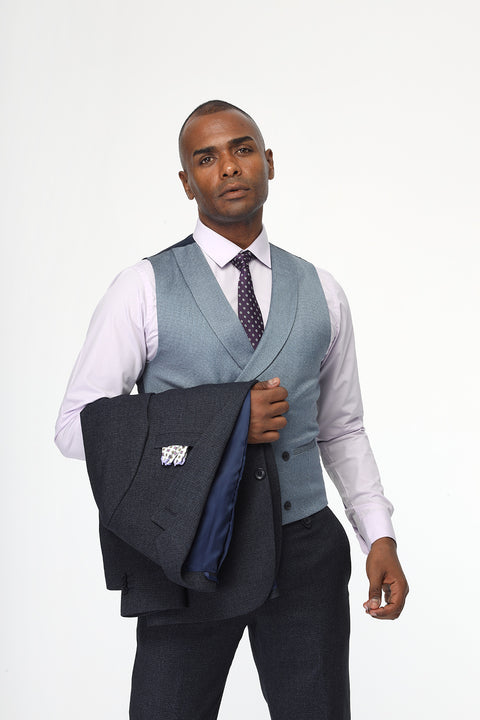 Slim Fit Suit Blue