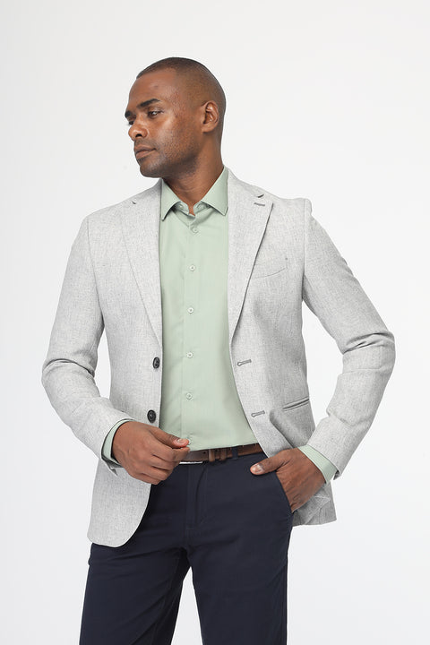 Slim Fit Blazer Gray