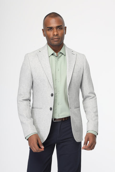 Slim Fit Blazer Gray
