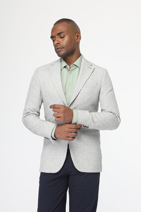 Slim Fit Blazer Gray