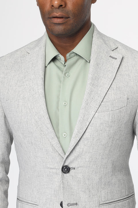 Slim Fit Blazer Gray
