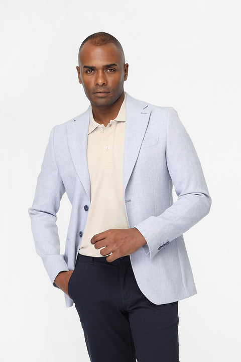 Slim Fit Blazer Light Blue