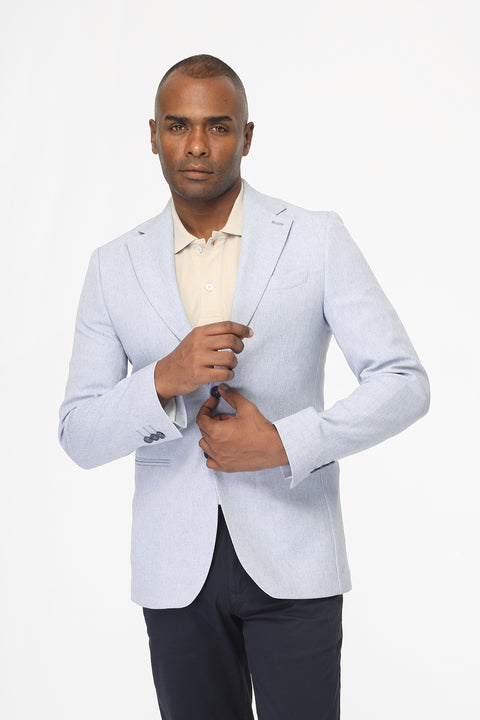 Slim Fit Blazer Light Blue