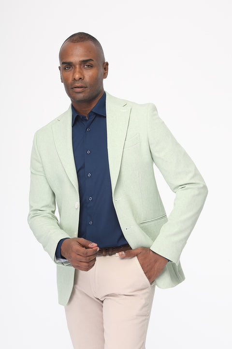 Slim Fit Blazer Light Green