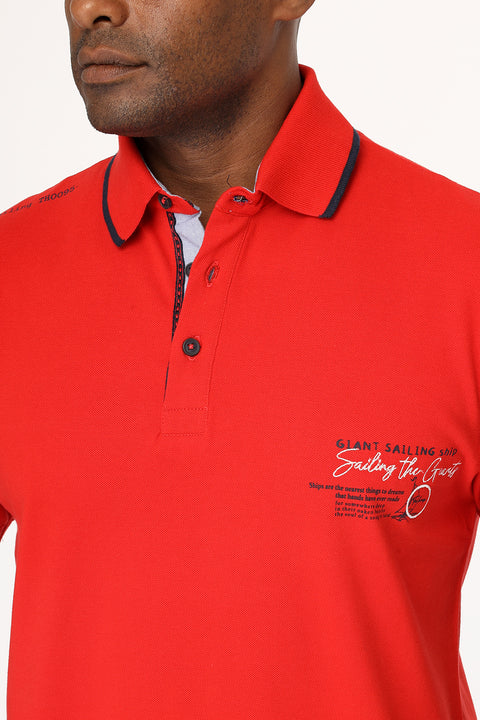 Polo Shirt Regular Fit Red