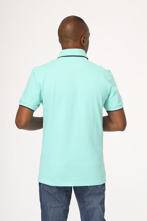 Polo Shirt Regular Fit Turquoise