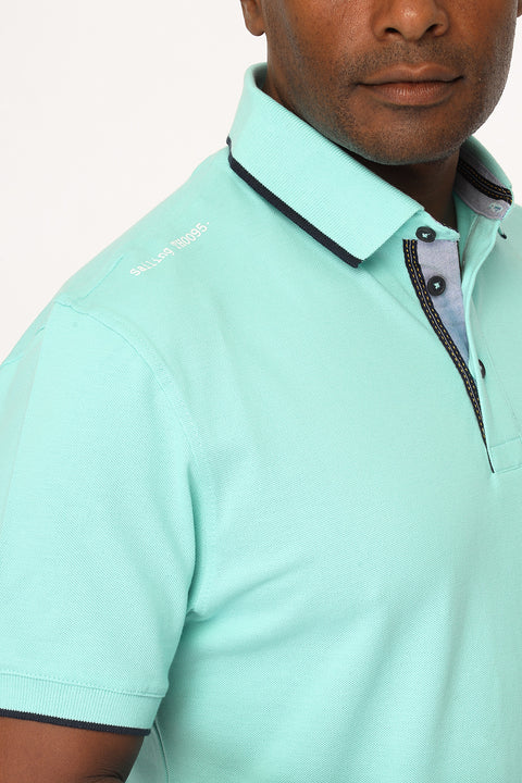 Polo Shirt Regular Fit Turquoise