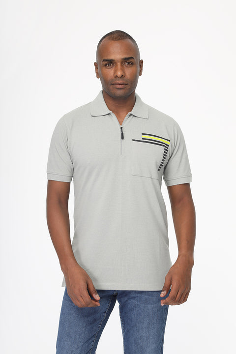 Polo Shirt Regular Fit Gray