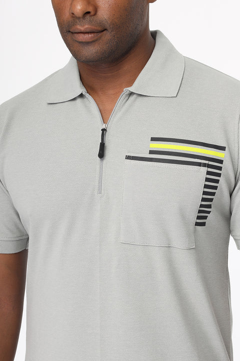 Polo Shirt Regular Fit Gray