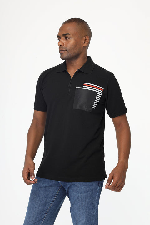 Polo Shirt Regular Fit Black