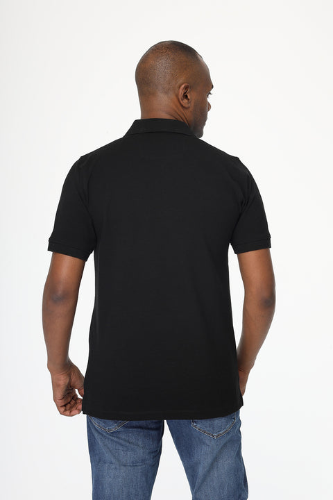 Polo Shirt Regular Fit Black