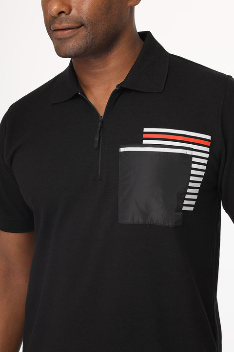 Polo Shirt Regular Fit Black