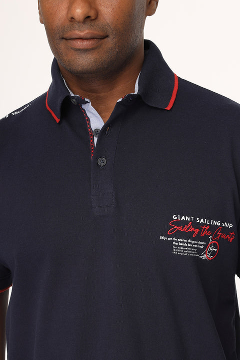 Polo Shirt Regular Fit Dark Blue