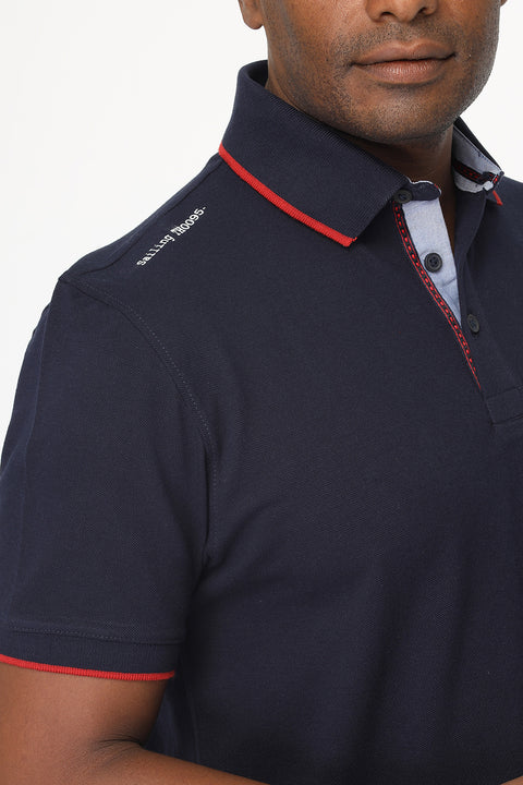 Polo Shirt Regular Fit Dark Blue
