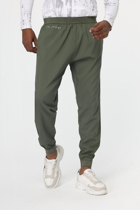 Regular Fit Sports Pants Green