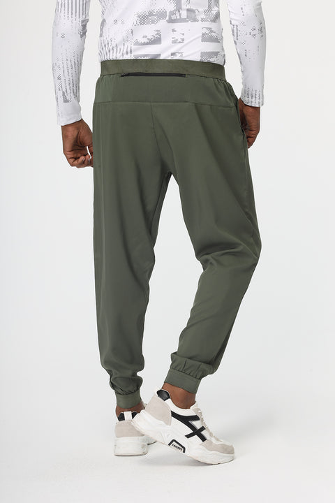 Regular Fit Sports Pants Green