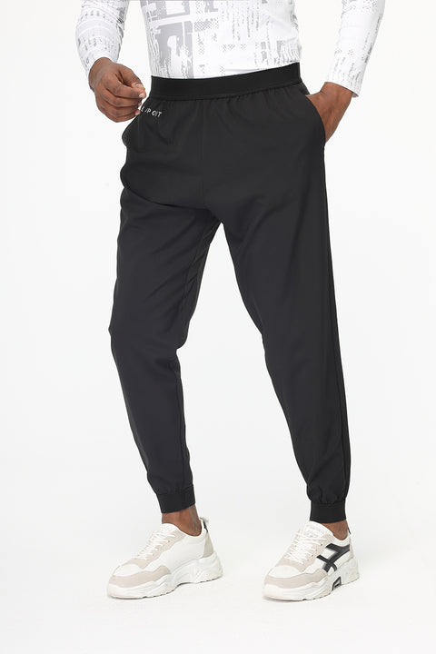 Regular Fit Sports Pants Black
