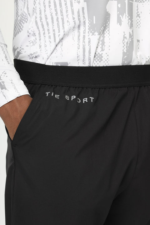 Regular Fit Sports Pants Black