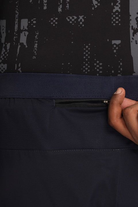Regular Fit Sports Pants Dark Blue
