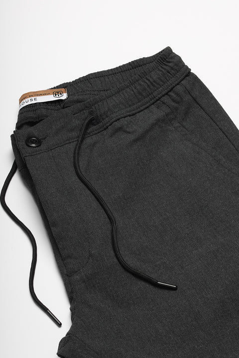 Slim Fit Classic Pants Dark Gray