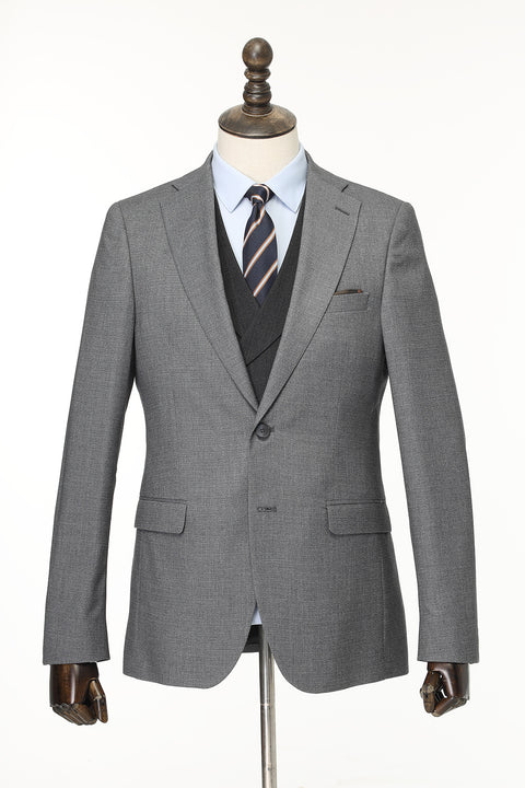 Slim Fit Suit Gray